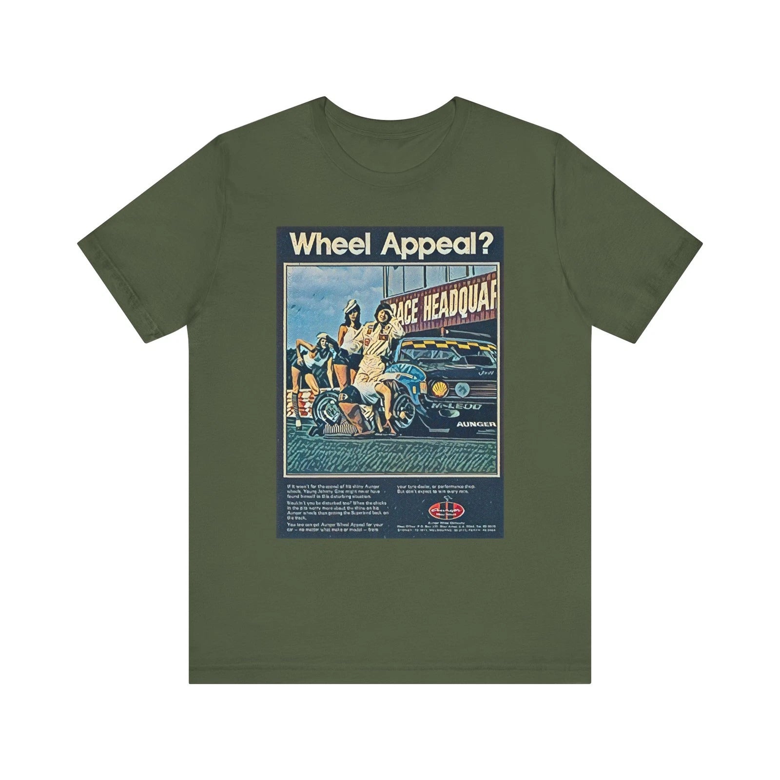 Wheel Appeal Retro Car Art Short Sleeve Tee Shirt