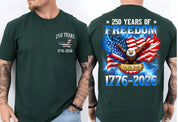 250 Years of Freedom Shirt, USA Anniversary 1776-2026 Tee