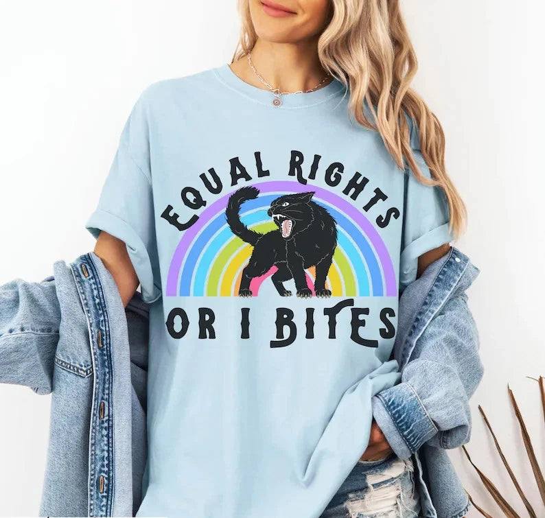 Pride Cat Shirt: Equal Rights LGBTQAI Activism Tee
