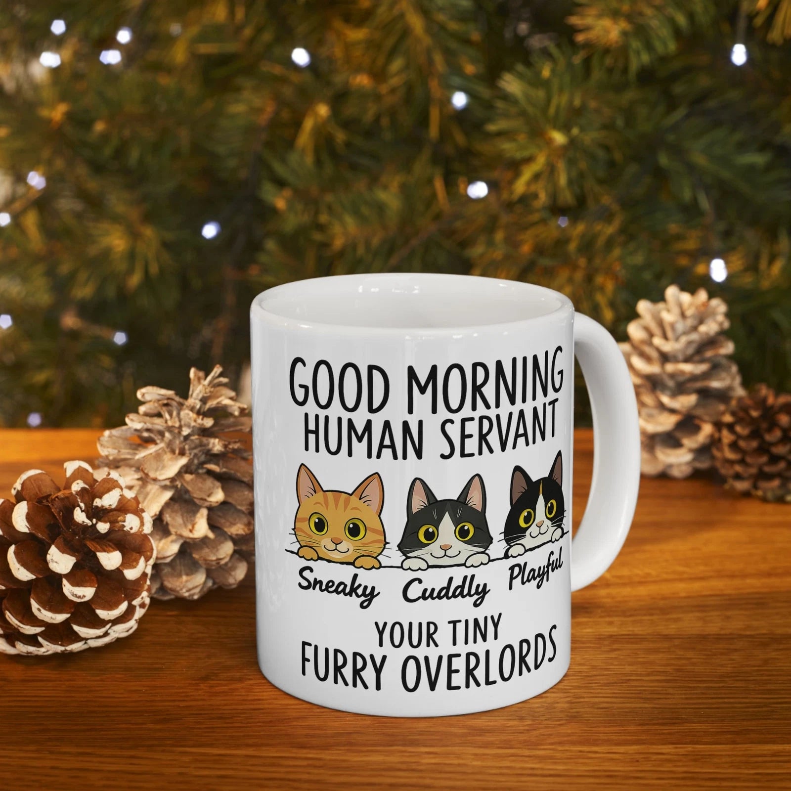 Funny Cat Mug Cute Kitten Coffee Cup Gift