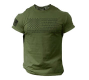 Bible T Shirt Men's USA Flag American Christian Bible Verse Gift Shirt