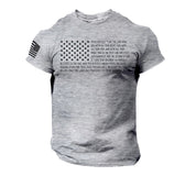 Bible T Shirt Men's USA Flag American Christian Bible Verse Gift Shirt