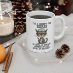 Grumpy Old Nurse Mug Funny Cat Coffee Cup