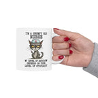 Grumpy Old Nurse Mug Funny Cat Coffee Cup