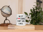 Fathers Day Best Cat Dad Ever Funny Coffee Mug